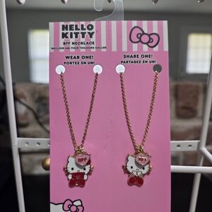 Hello Kitty BFF Necklace Set - Red and Gold